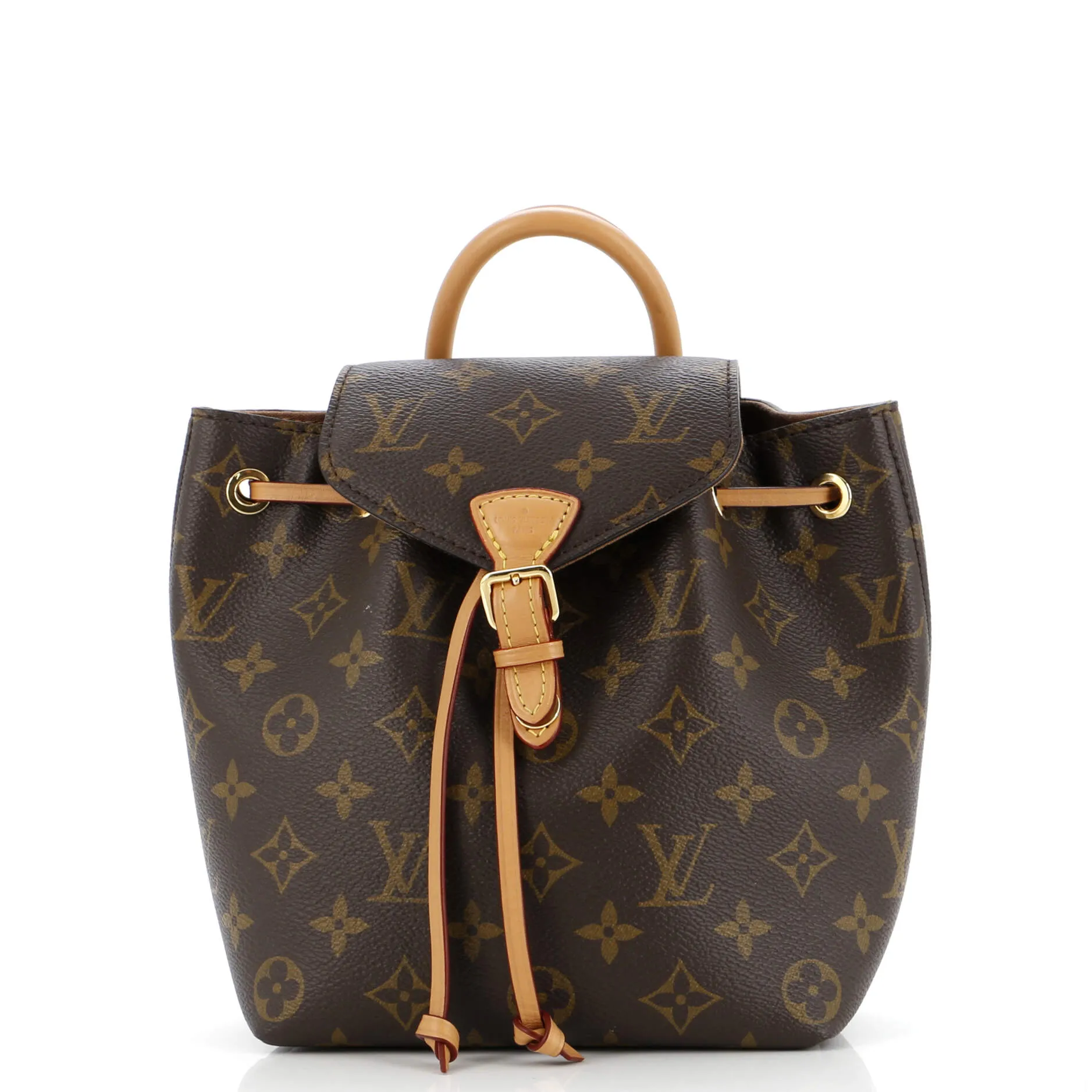 Montsouris NM Backpack Monogram Canvas with Leather BB