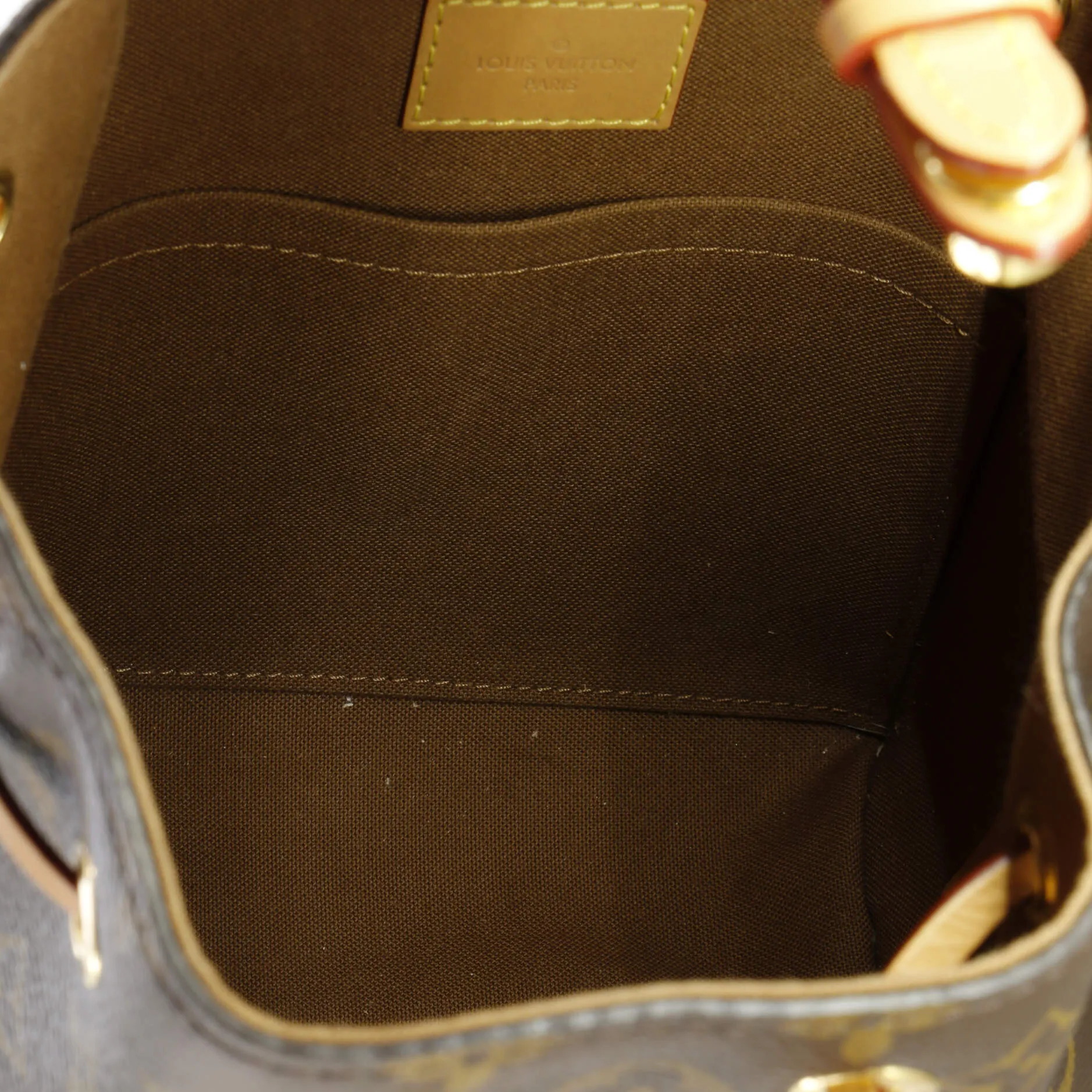 Montsouris NM Backpack Monogram Canvas with Leather BB
