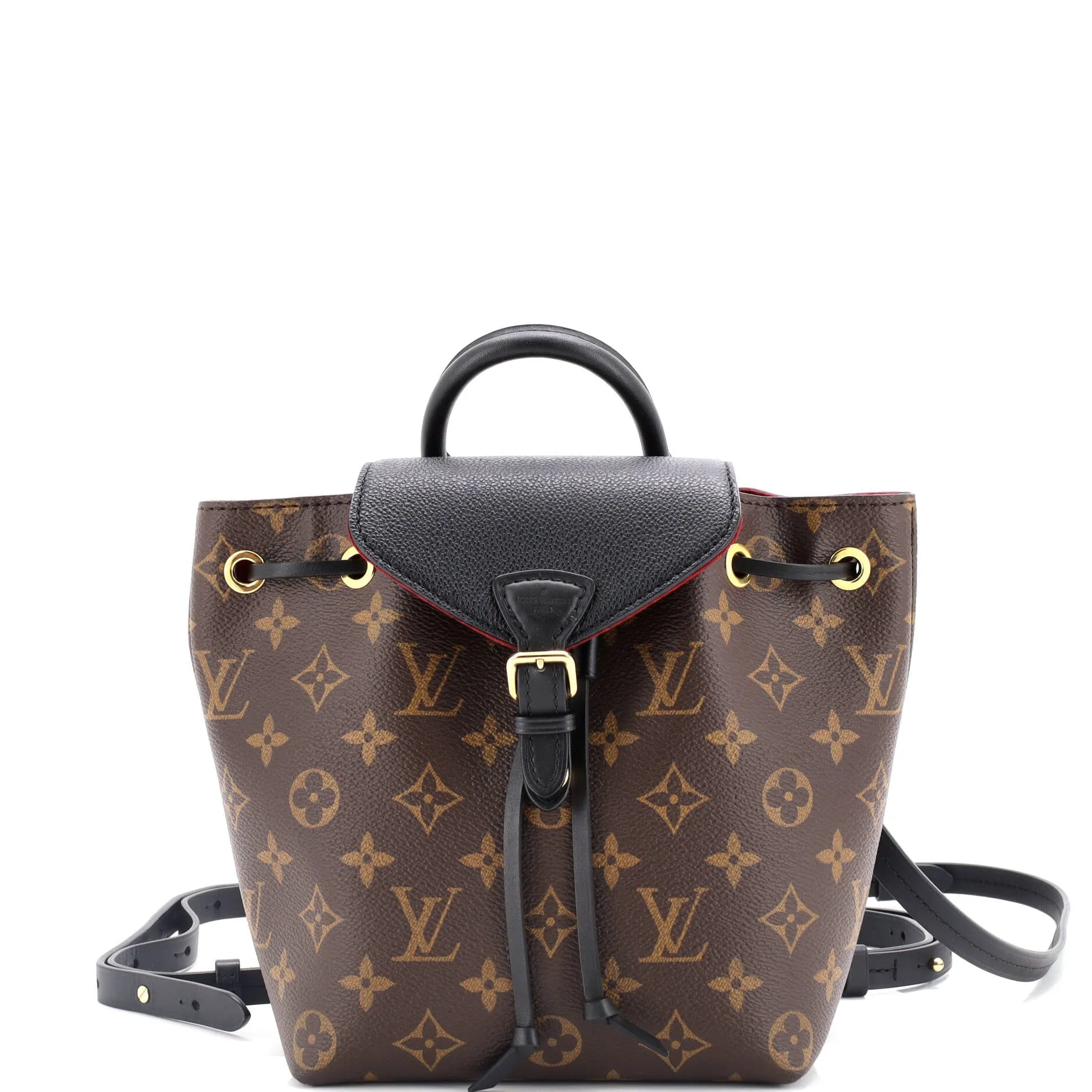 Montsouris NM Backpack Monogram Canvas with Leather BB