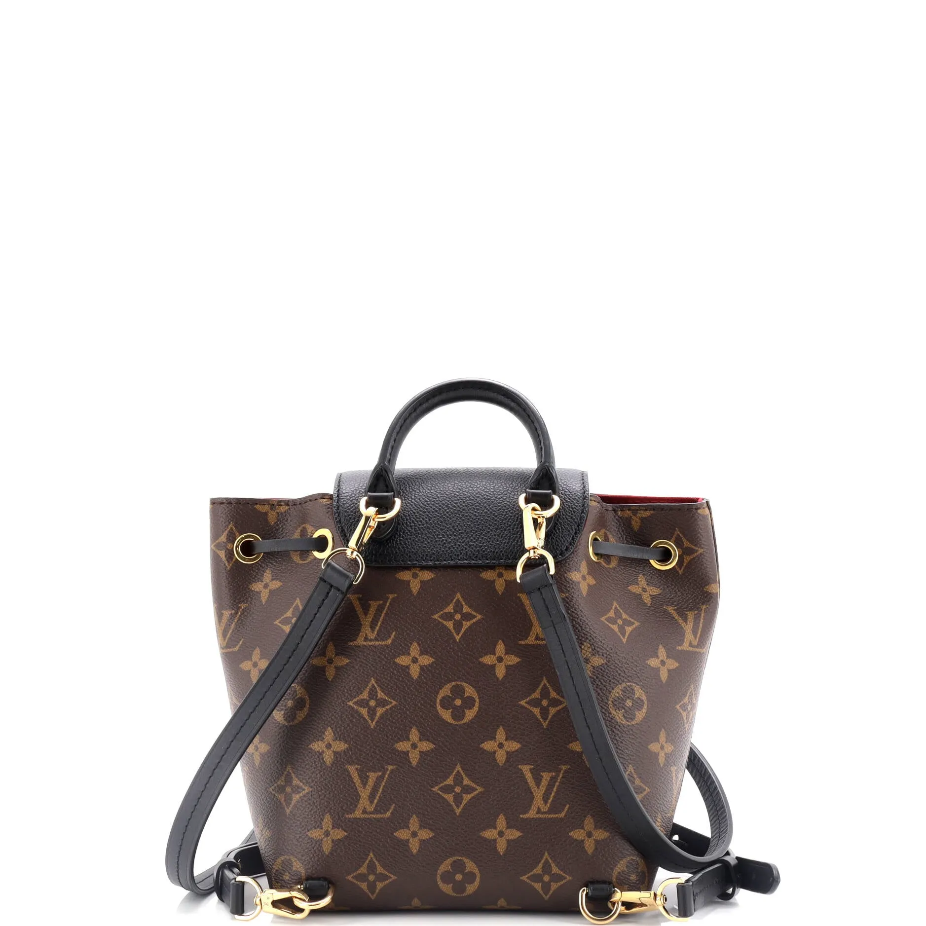 Montsouris NM Backpack Monogram Canvas with Leather BB
