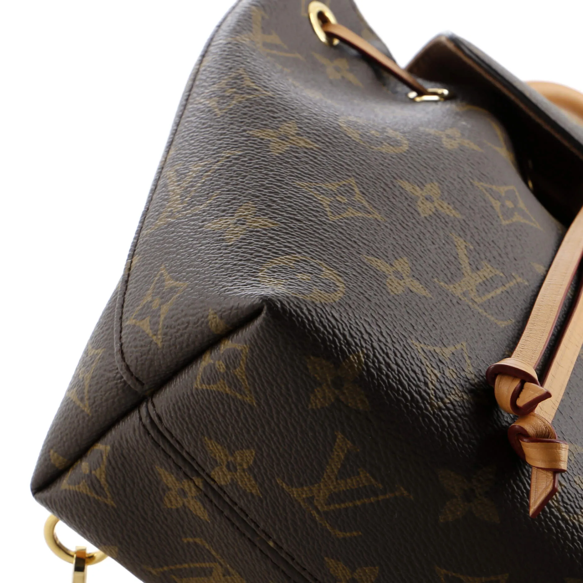 Montsouris NM Backpack Monogram Canvas with Leather BB