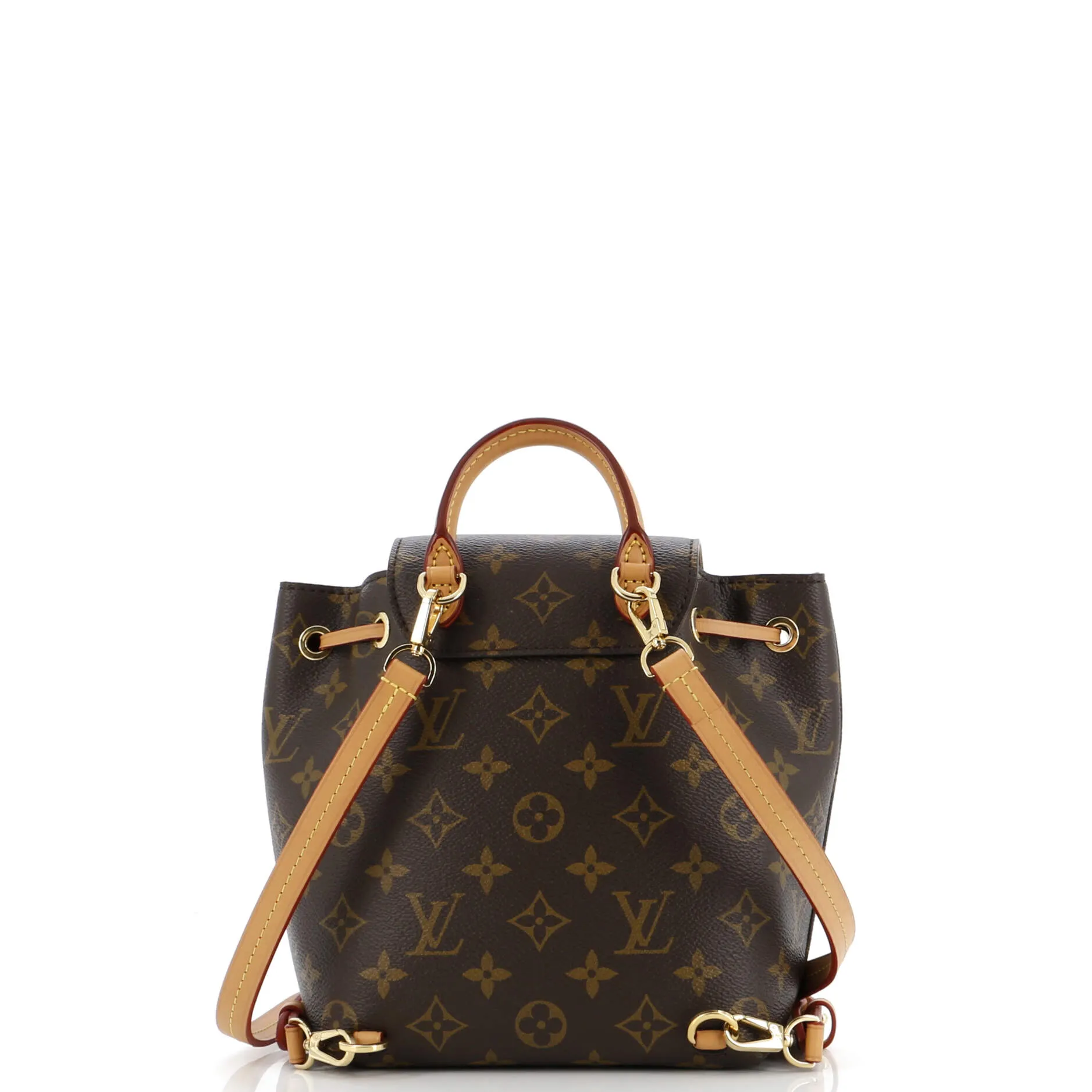 Montsouris NM Backpack Monogram Canvas with Leather BB