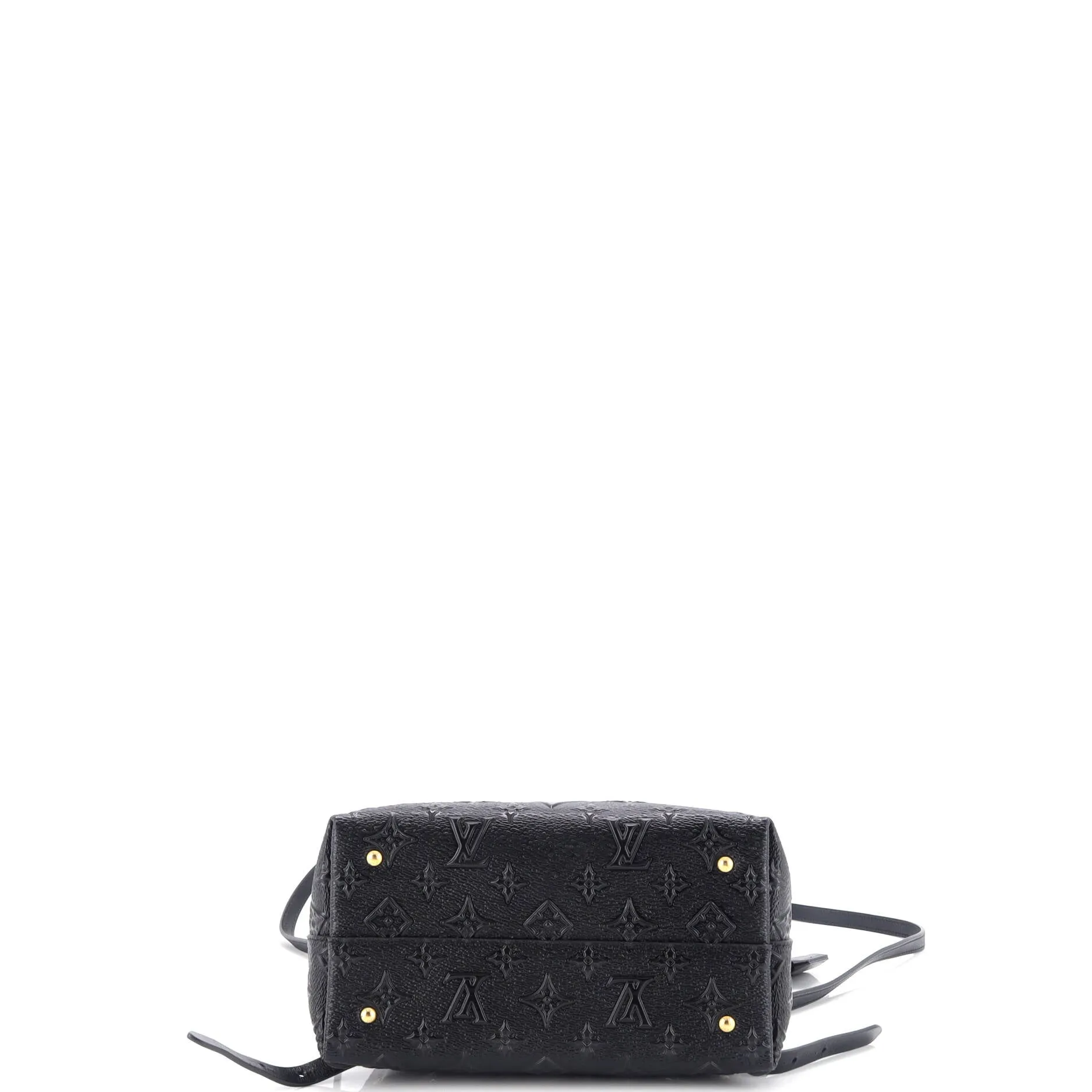 Moon Backpack Embossed Monogram Midnight Canvas