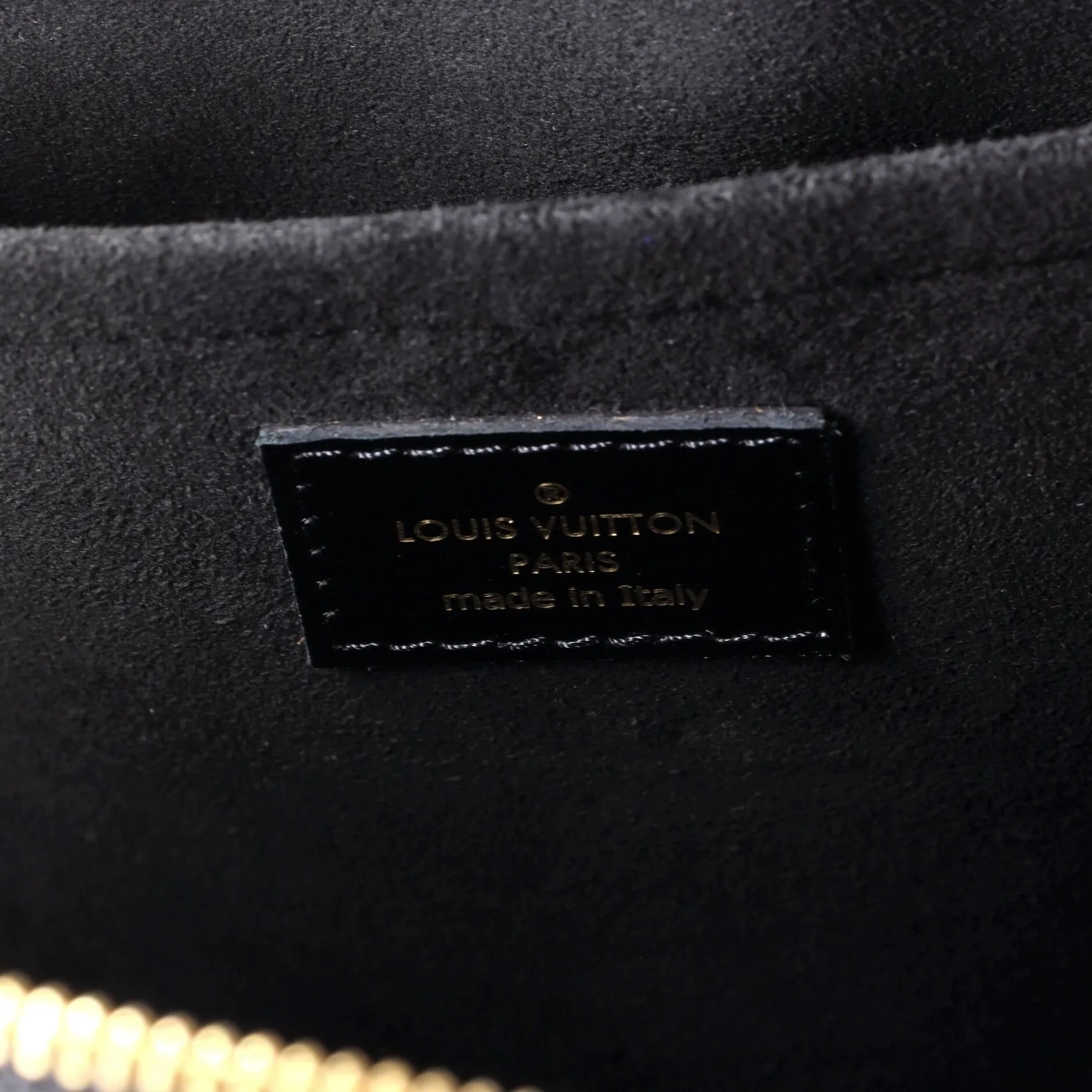 Moon Backpack Embossed Monogram Midnight Canvas