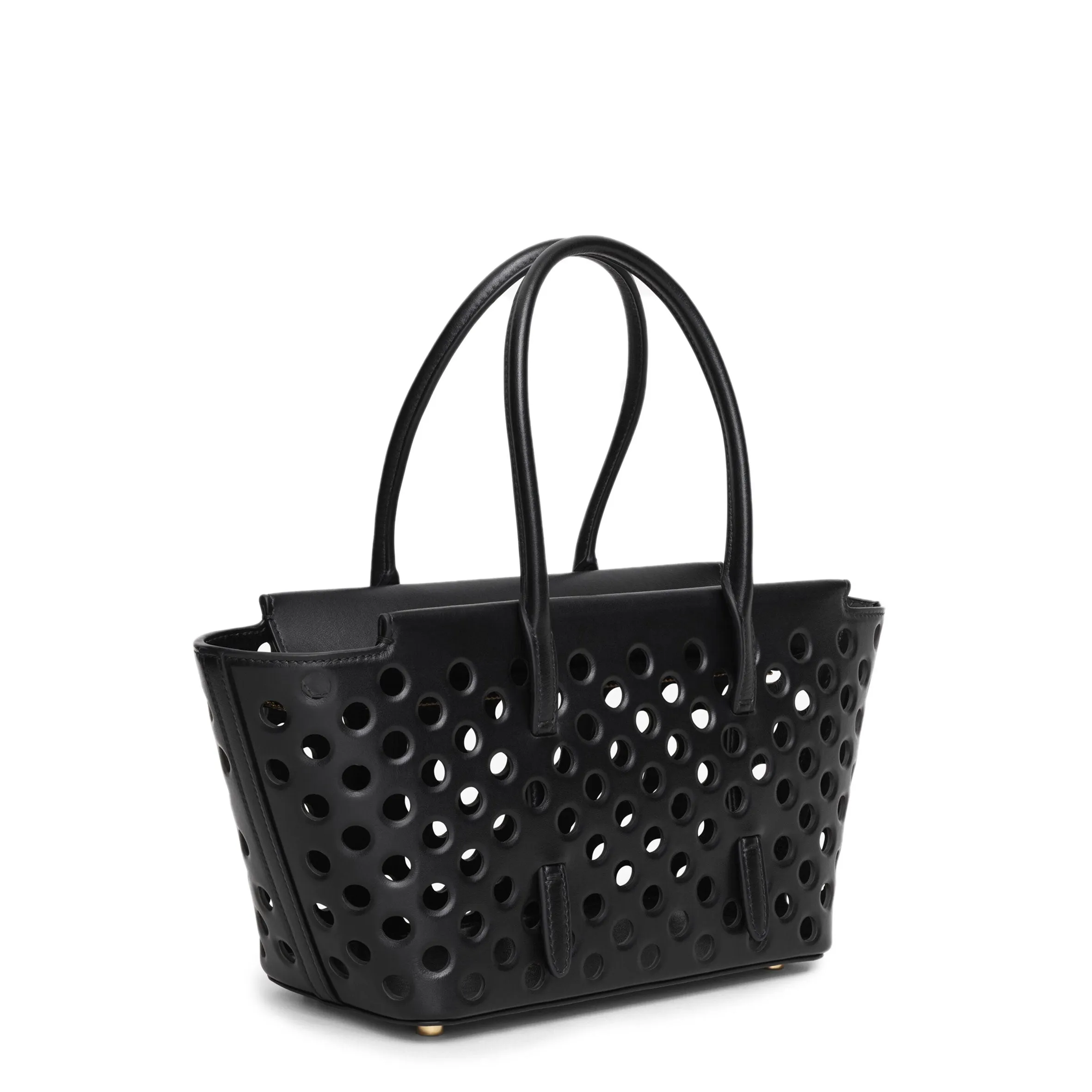 Neo Mina 20 in Perforated Calfskin, Noir