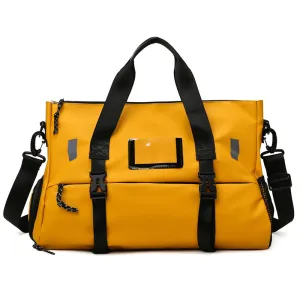 New Coated Oxford Cloth Fitness Bag with Shoe Compartment