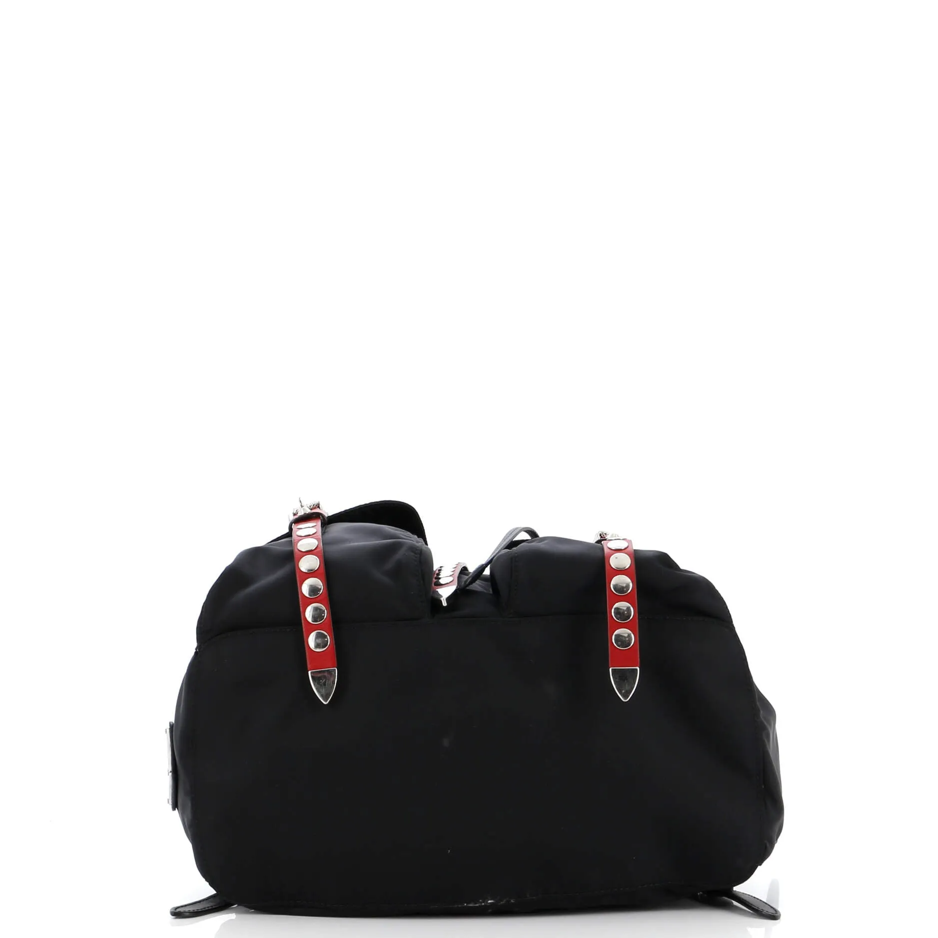 New Vela Backpack Tessuto with Studded Leather