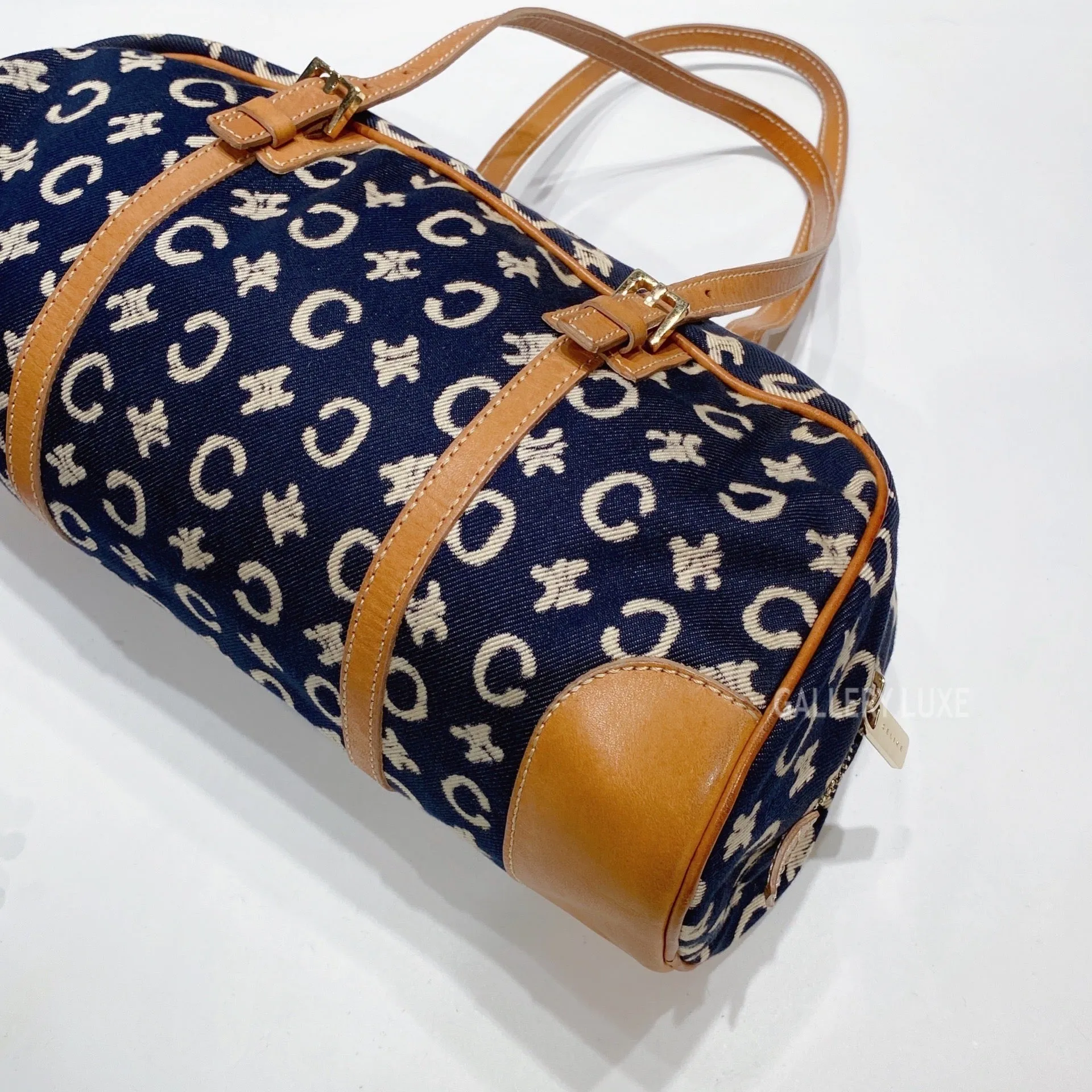 No.3399-Celine Vintage Canvas Shoulder Bag