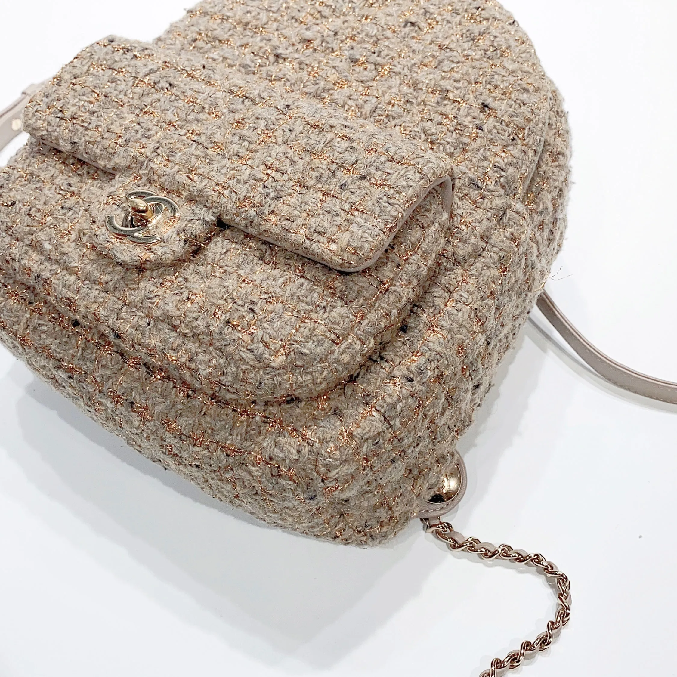 No.3924-Chanel Tweed Back In Town Backpack
