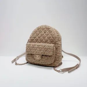 No.3924-Chanel Tweed Back In Town Backpack