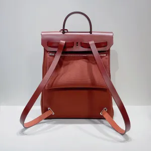 No.3946-Hermes Herbag A Dos Zip Retourne Tilt Backpack (Unused / )