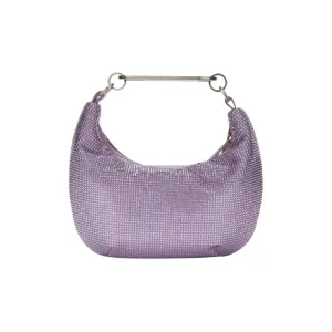 Off-White Paperclip Embellished Shoulder Bag Lilac Purple