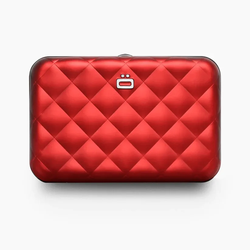 Ogon Quilted Button Card Case Wallet