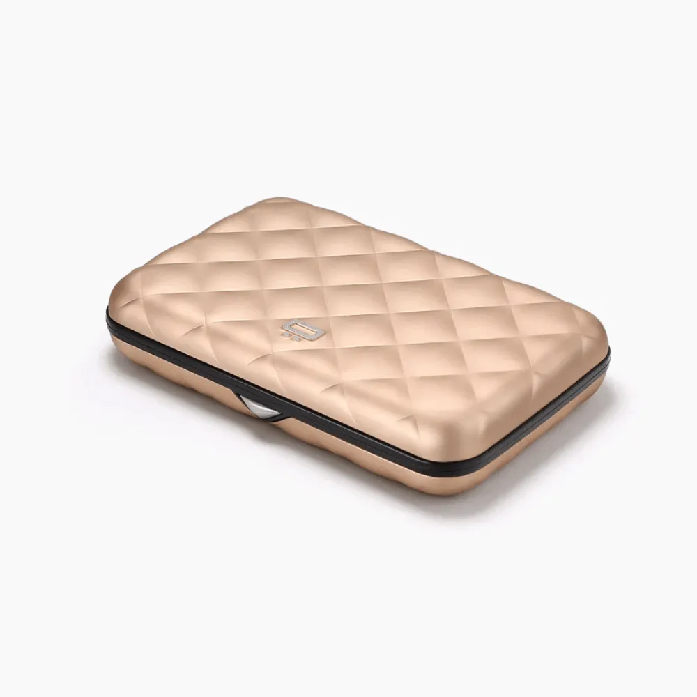 Ogon Quilted Button Card Case Wallet