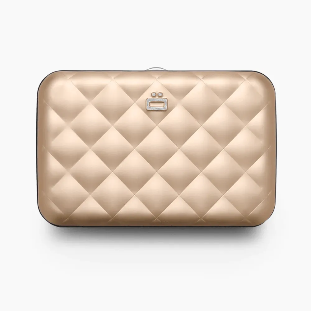 Ogon Quilted Button Card Case Wallet