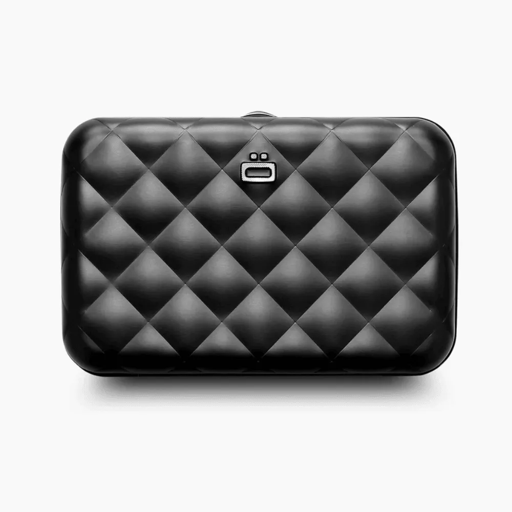 Ogon Quilted Button Card Case Wallet