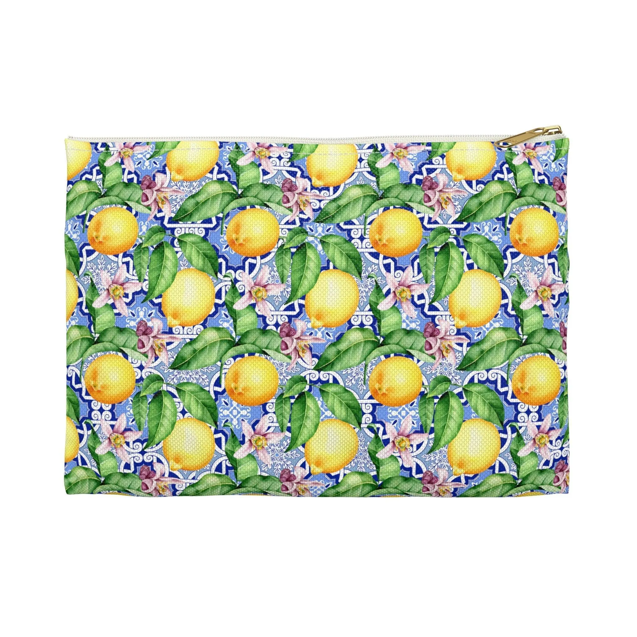 On The Amalfi Coast | Lemon Print Travel Tote Bag