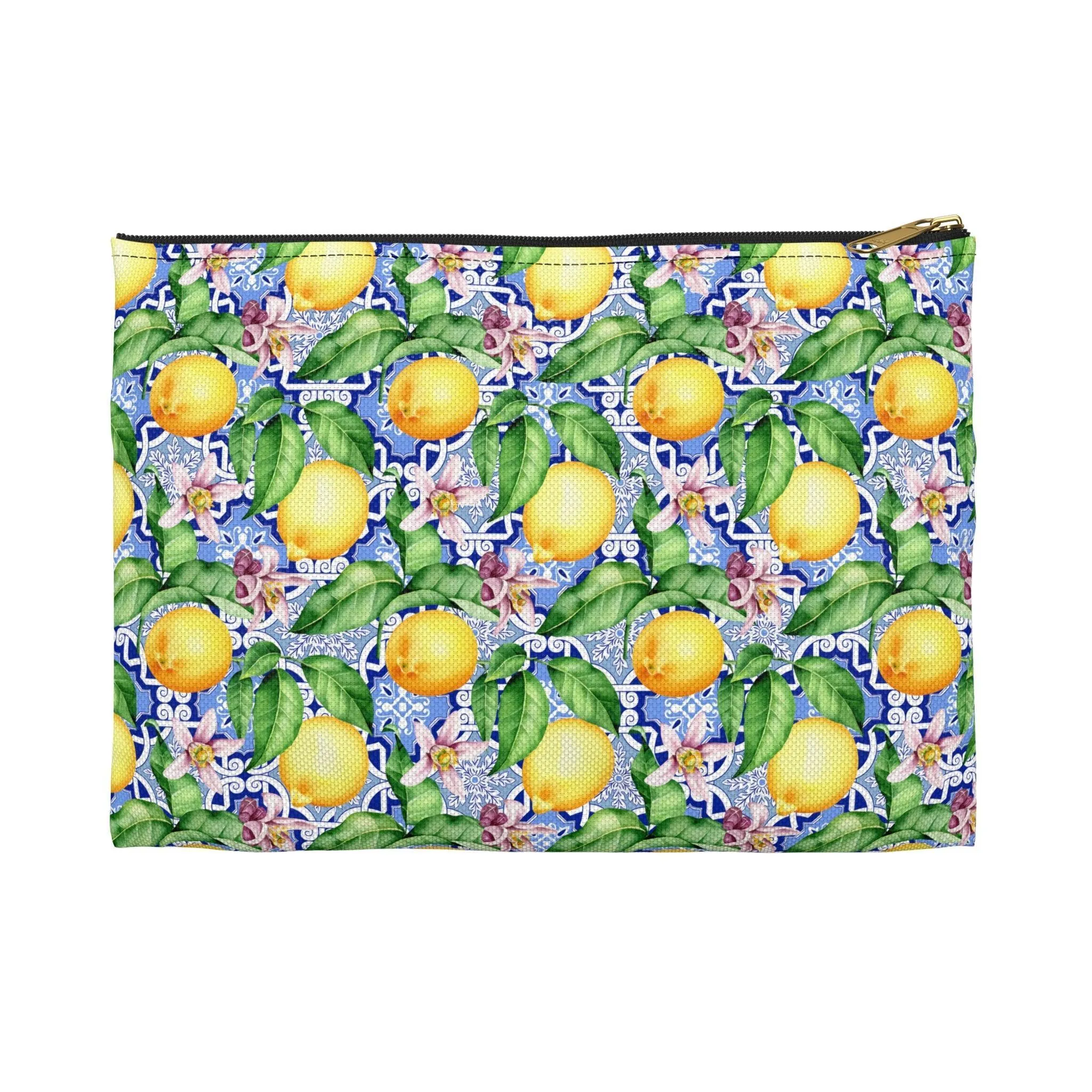 On The Amalfi Coast | Lemon Print Travel Tote Bag
