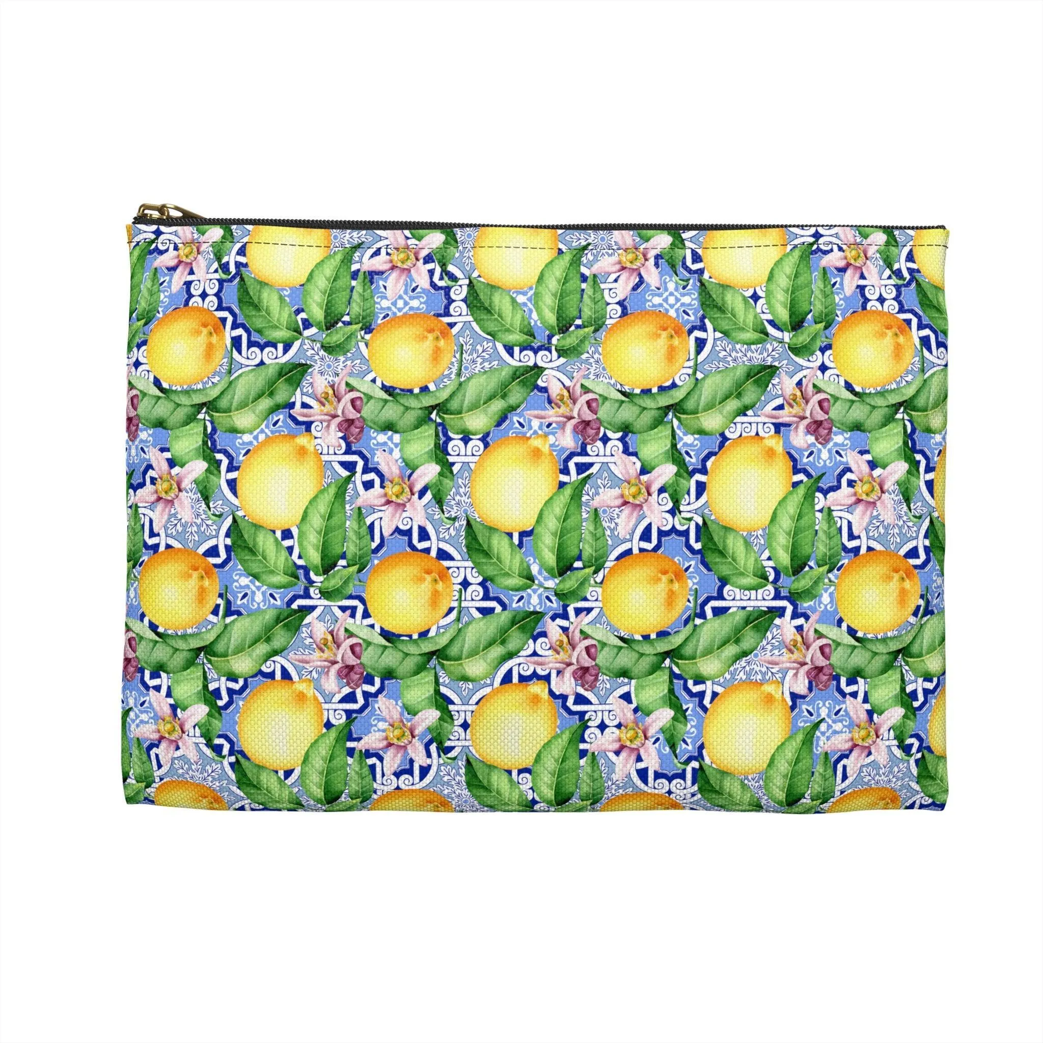 On The Amalfi Coast | Lemon Print Travel Tote Bag
