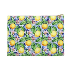 On The Amalfi Coast | Lemon Print Travel Tote Bag