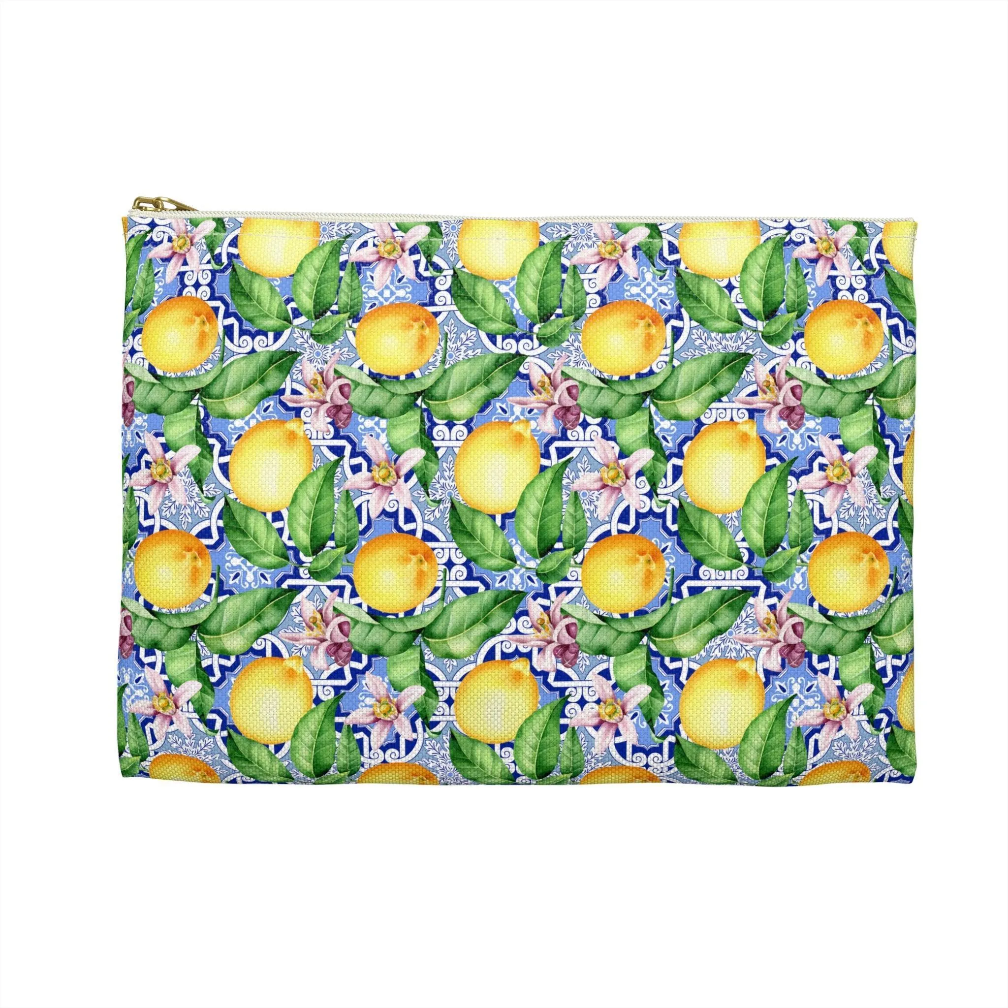 On The Amalfi Coast | Lemon Print Travel Tote Bag