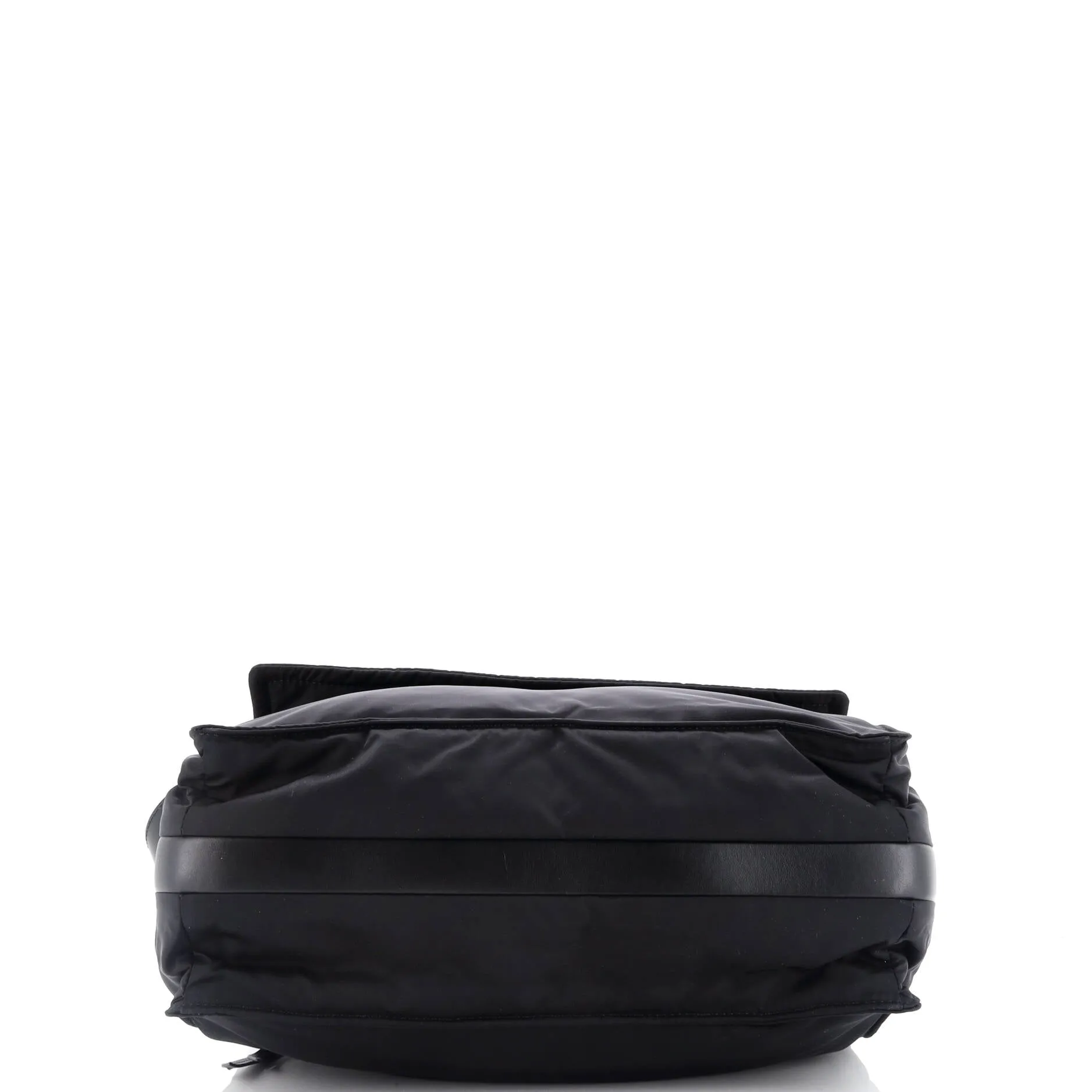 Padded Flap Shoulder Bag Re-Nylon Large