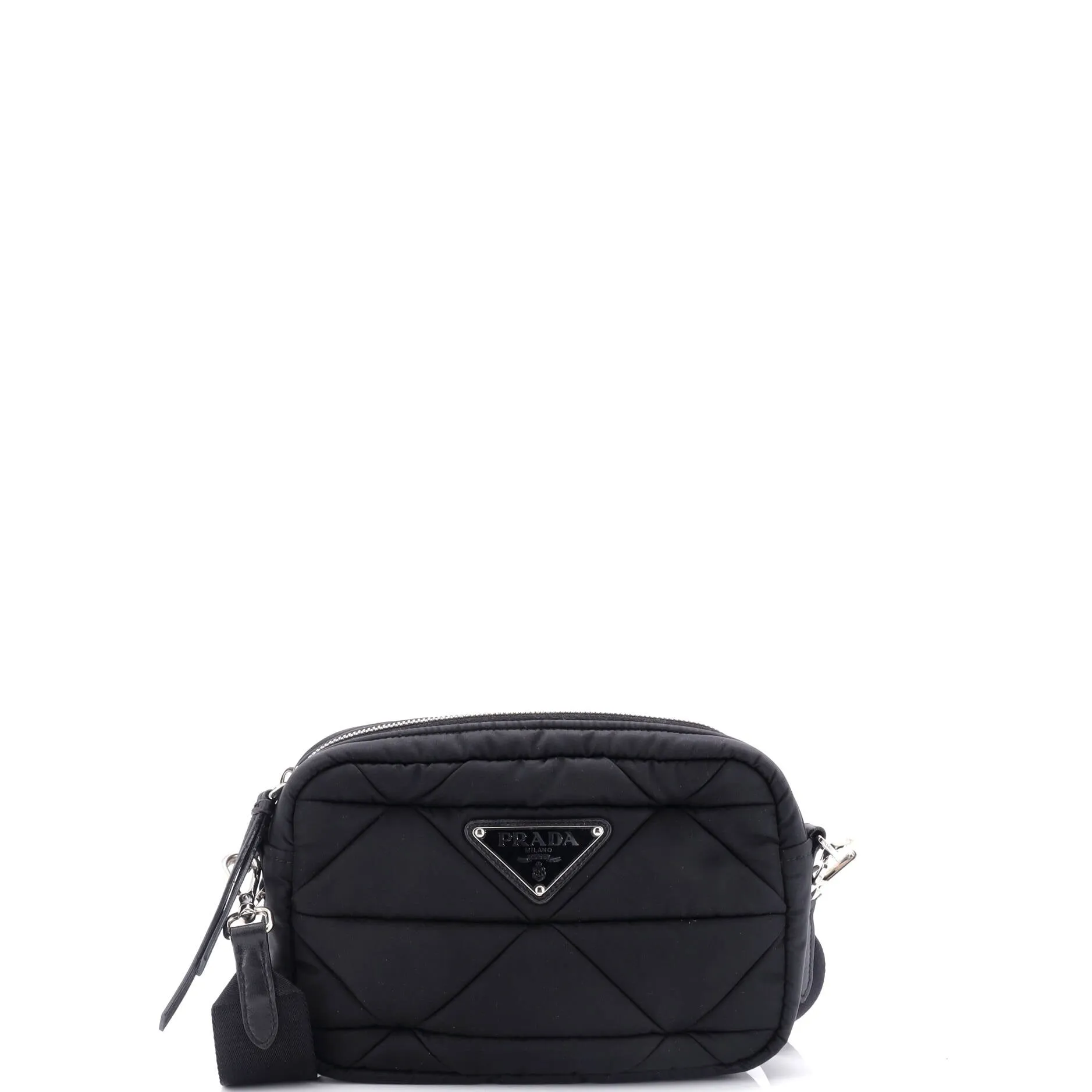 Padded Shoulder Bag Quilted Tessuto Small