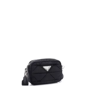 Padded Shoulder Bag Quilted Tessuto Small