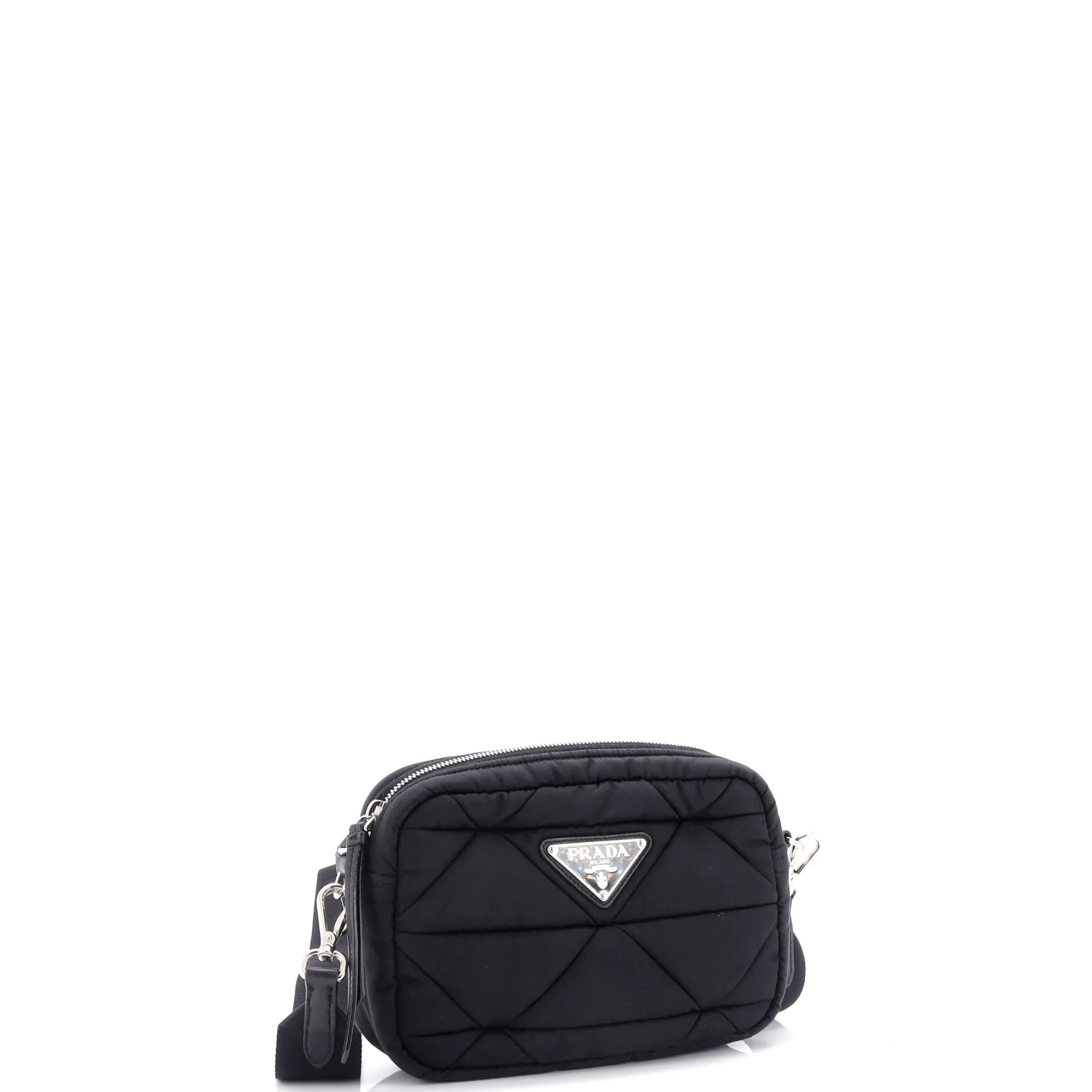 Padded Shoulder Bag Quilted Tessuto Small