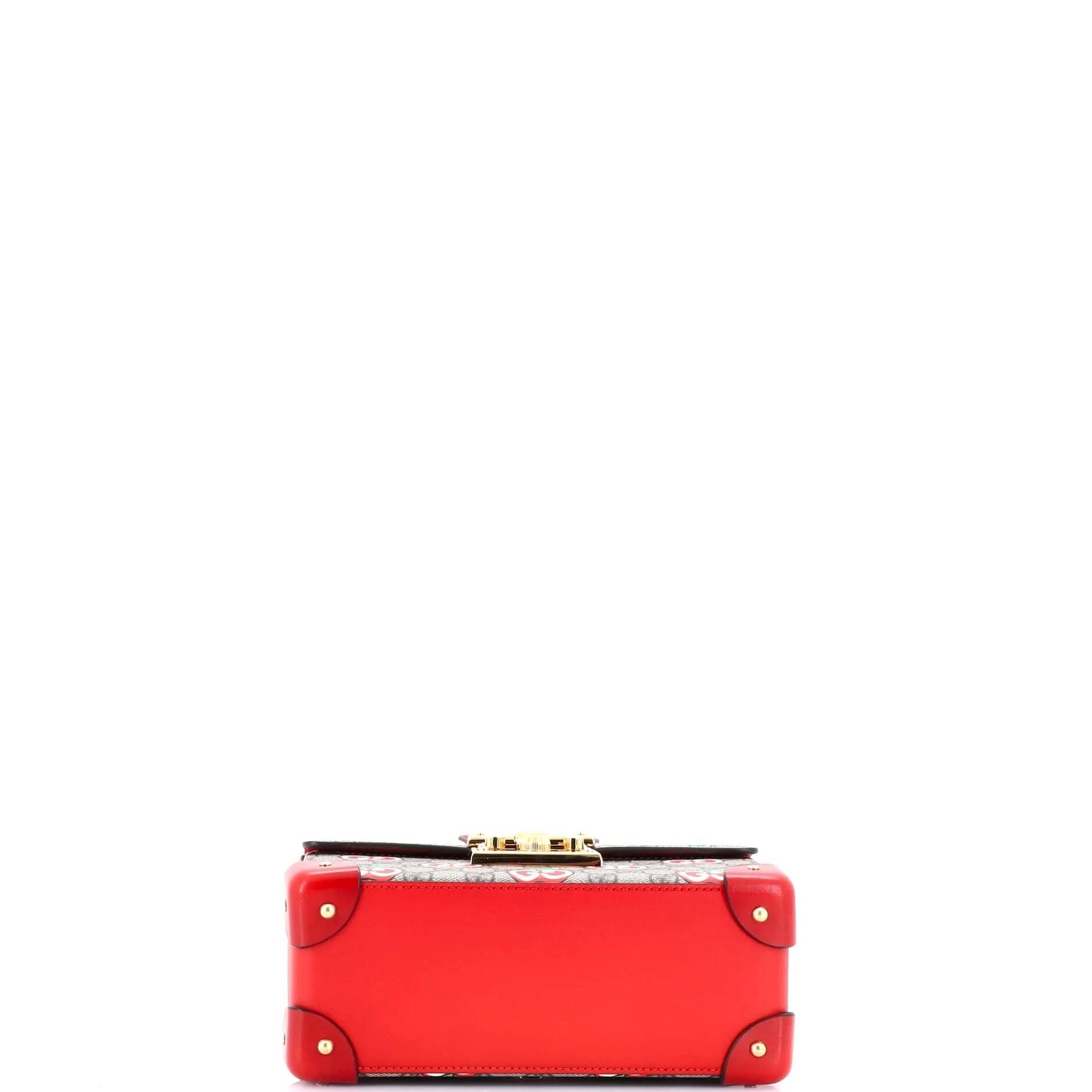 Padlock Bamboo Shoulder Bag Printed GG Coated Canvas Small