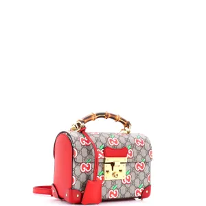 Padlock Bamboo Shoulder Bag Printed GG Coated Canvas Small