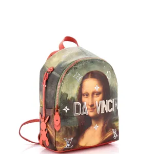 Palm Springs Backpack Limited Edition Jeff Koons Da Vinci Print Canvas PM