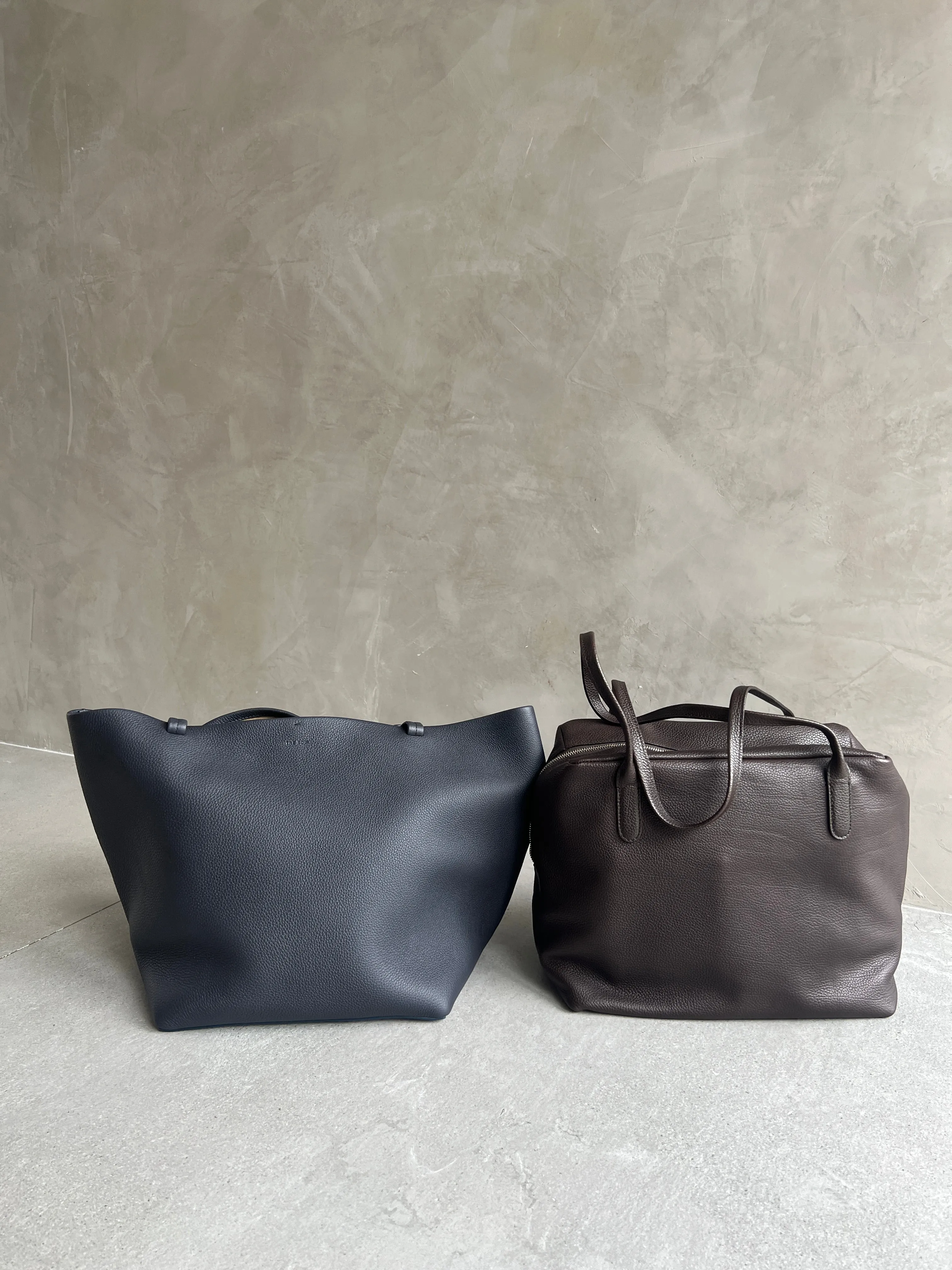 Park Tote Three, Grained, Marine