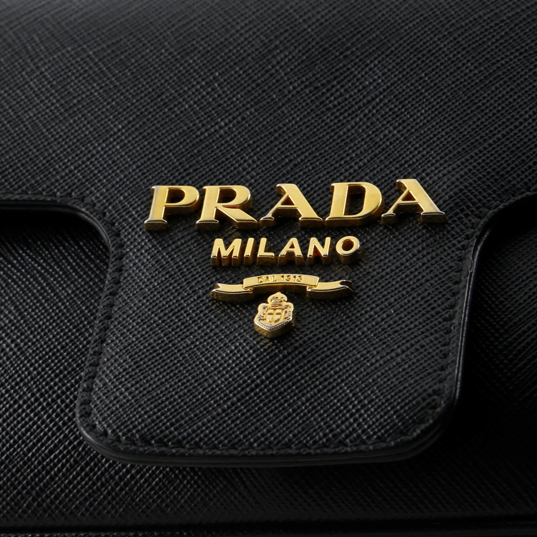 Pattina Flap Shoulder Bag Saffiano Leather Small