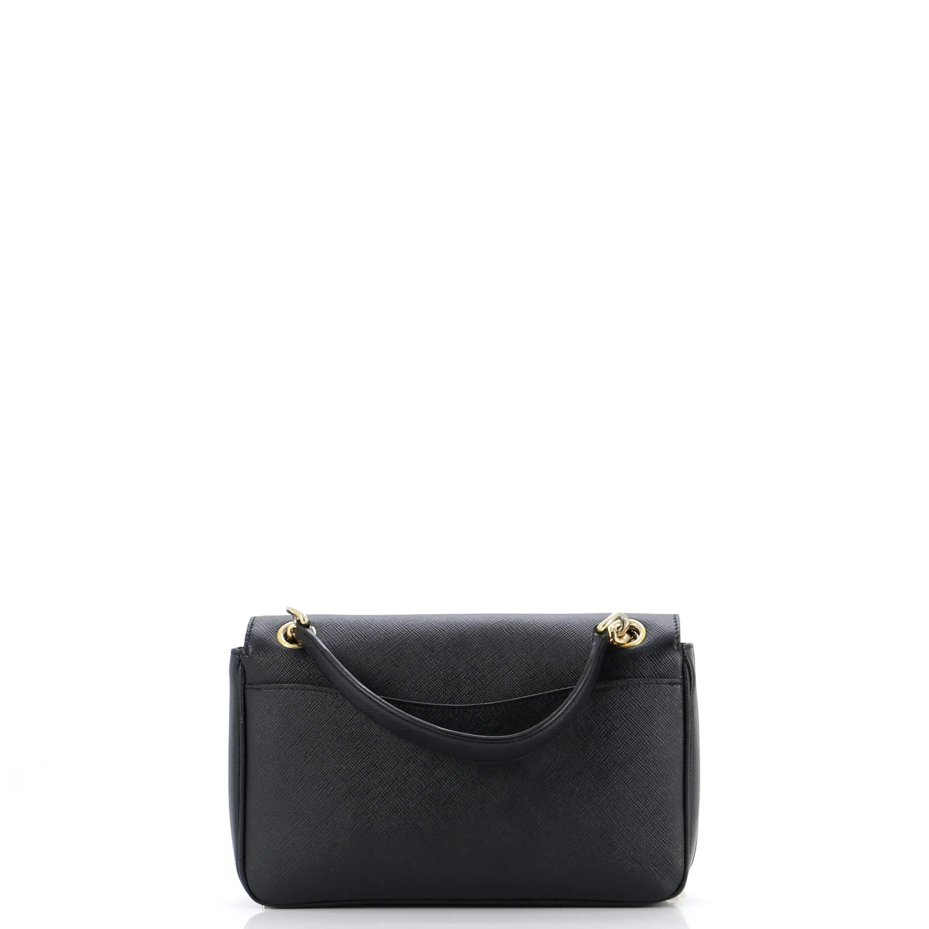 Pattina Flap Shoulder Bag Saffiano Leather Small
