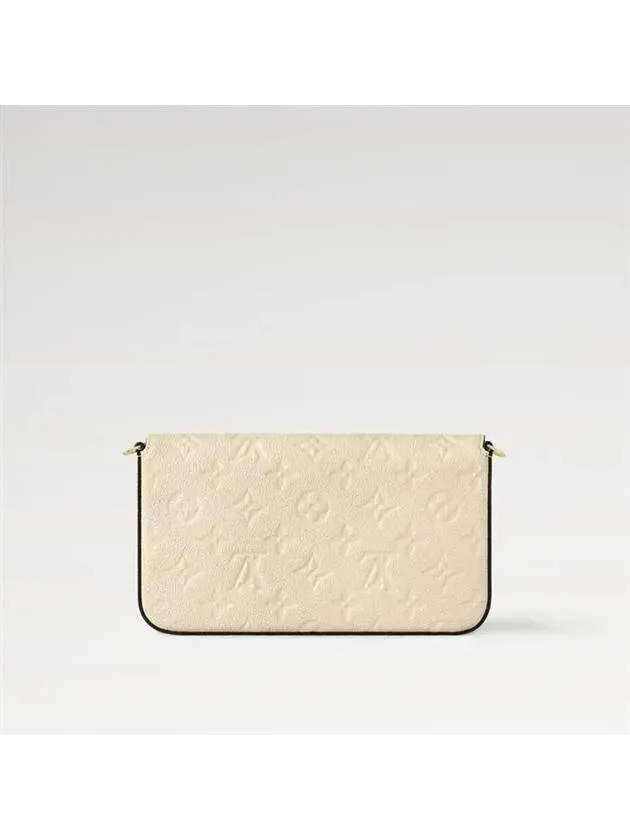 Pochette Felicie Monogram Empreinte Shoulder Bag Cream