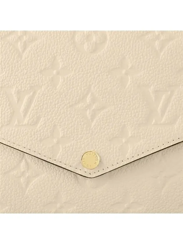 Pochette Felicie Monogram Empreinte Shoulder Bag Cream