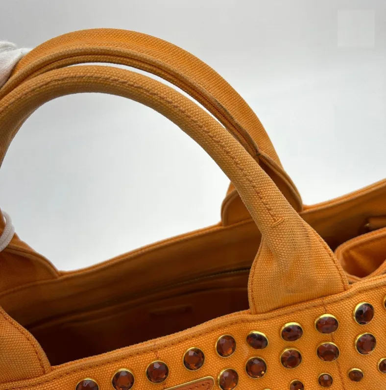 Prada Bijoux Canapa Logo Tote - Orange Totes, Handbags WD567334