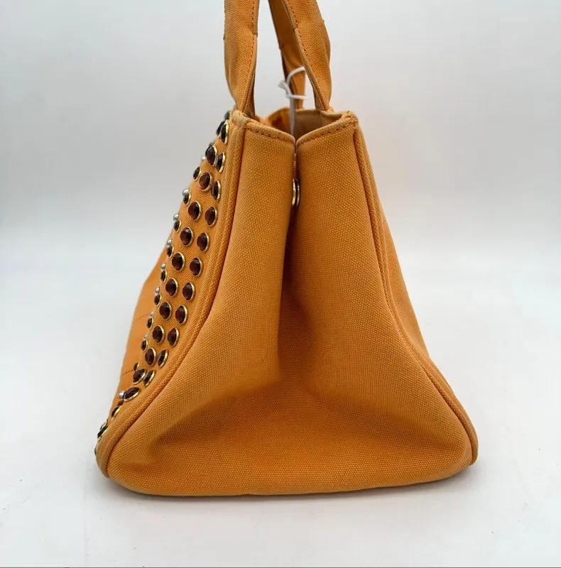 Prada Bijoux Canapa Logo Tote - Orange Totes, Handbags WD567334