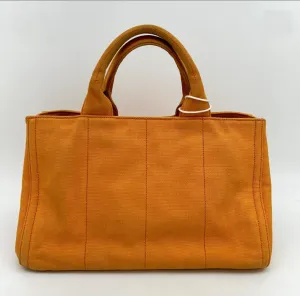 Prada Bijoux Canapa Logo Tote - Orange Totes, Handbags WD567334