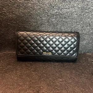 Prada Black Chain Double Buckle Shoulder Bag