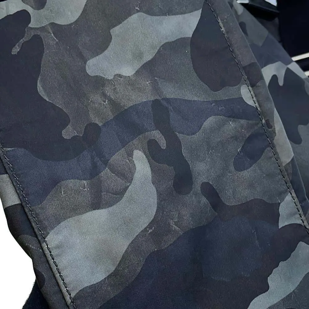 PRADA Camouflage Shoulder Bag Green/Black Nylon