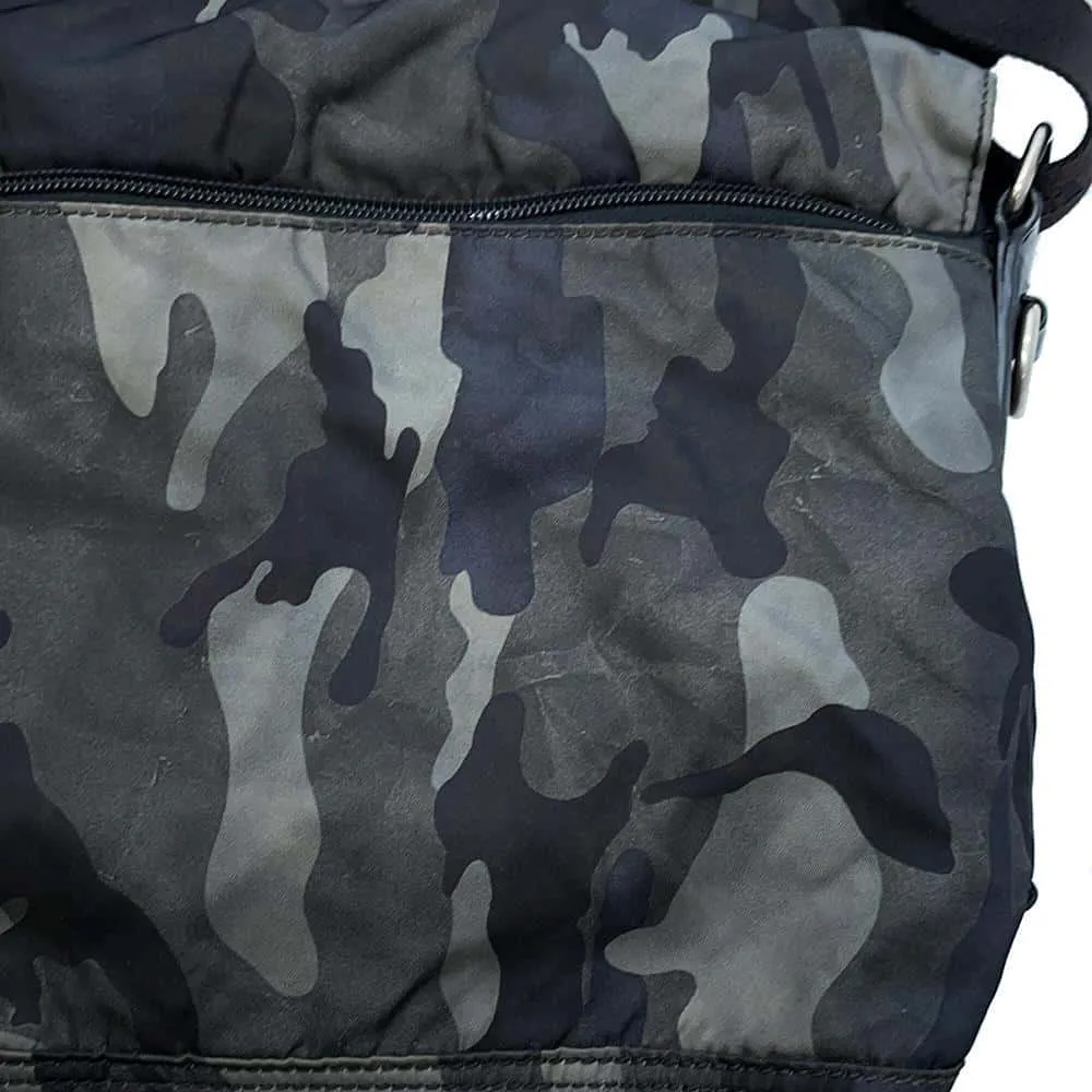 PRADA Camouflage Shoulder Bag Green/Black Nylon
