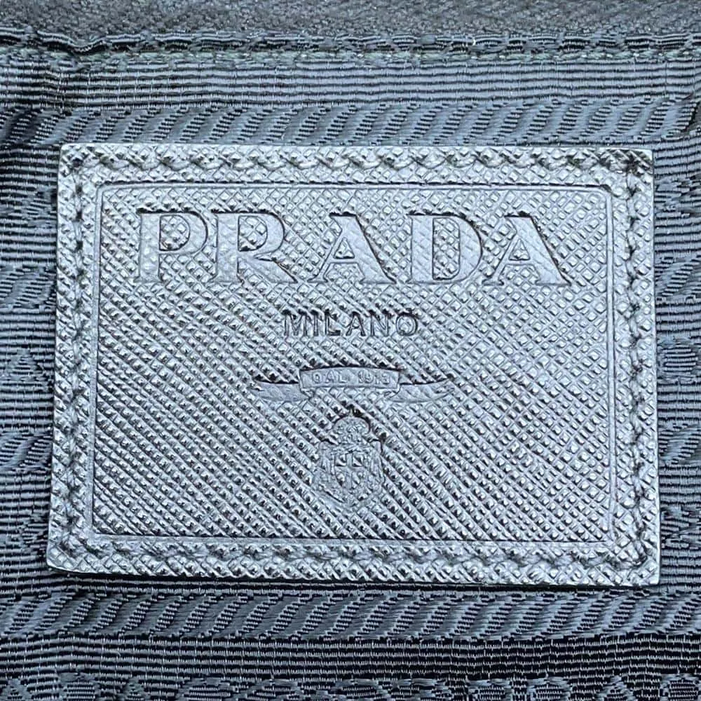 PRADA Camouflage Shoulder Bag Green/Black Nylon