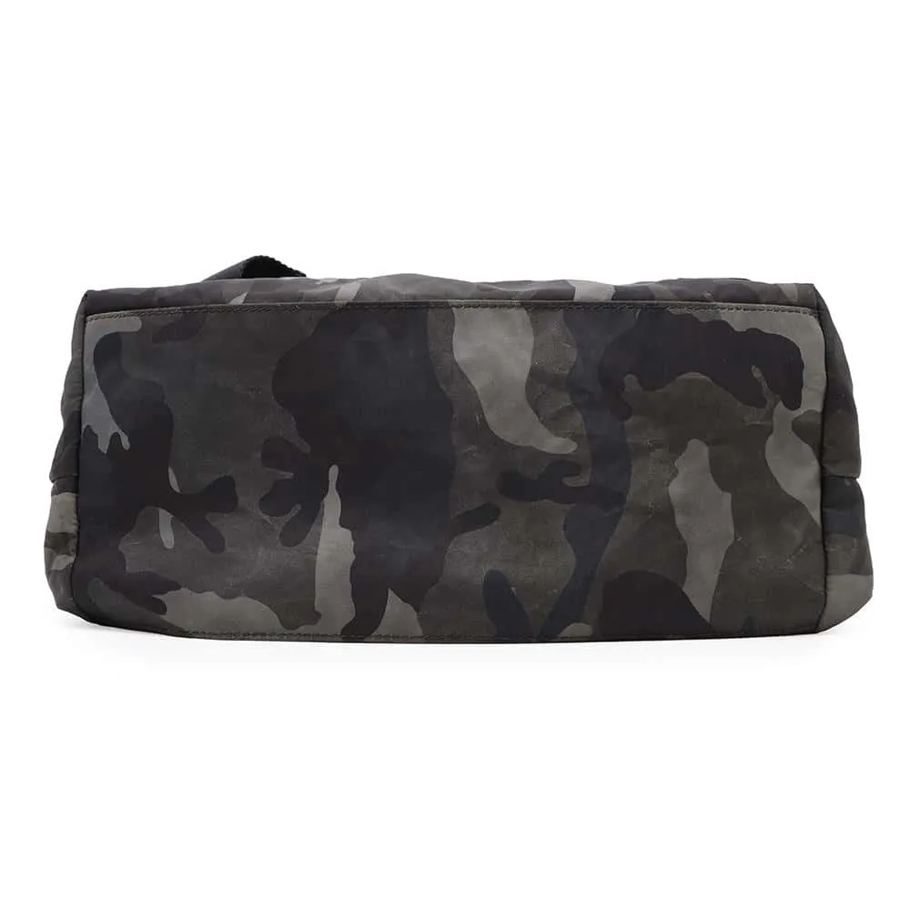 PRADA Camouflage Shoulder Bag Green/Black Nylon