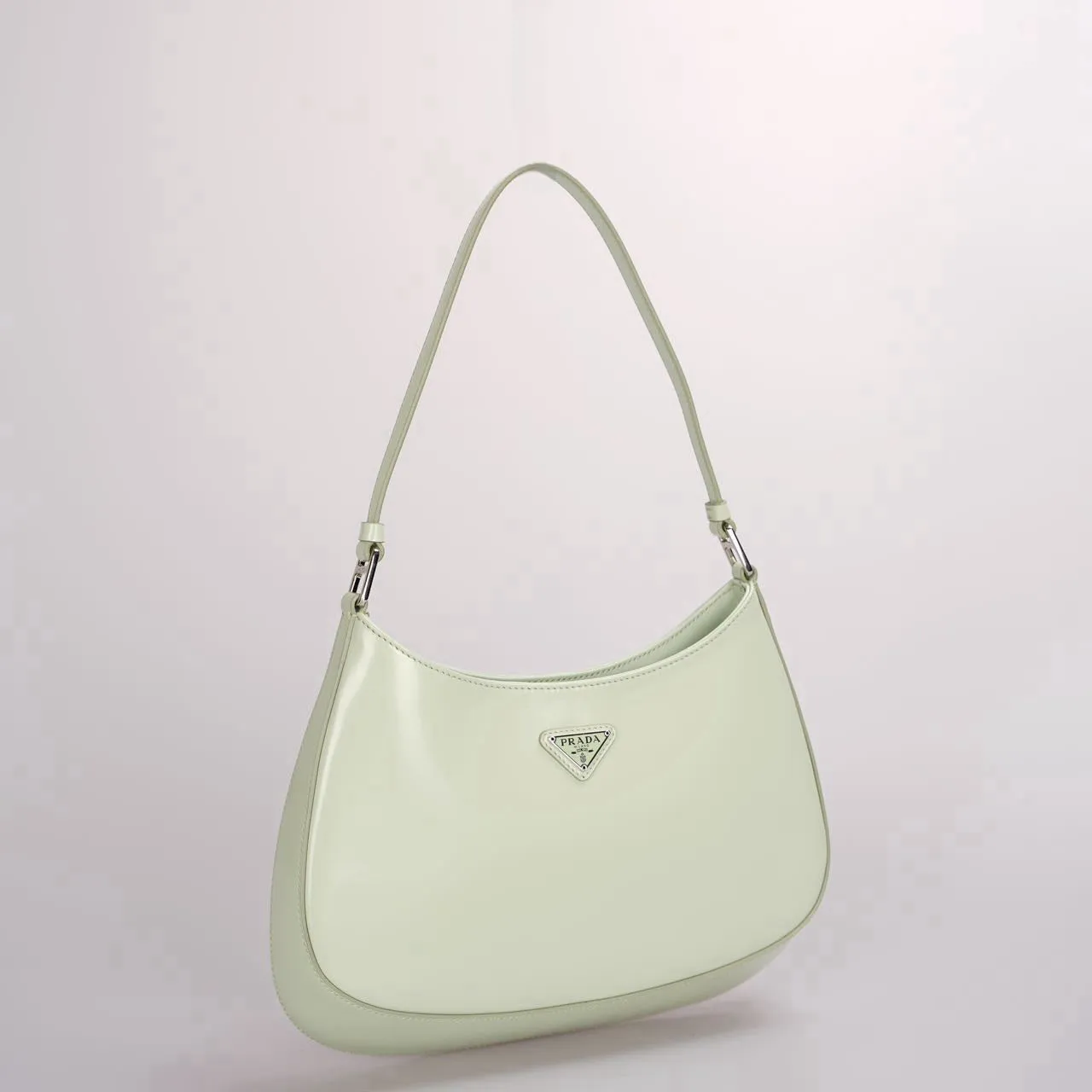 Prada Cleo Mint Green Smooth Leather Shoulder Bag