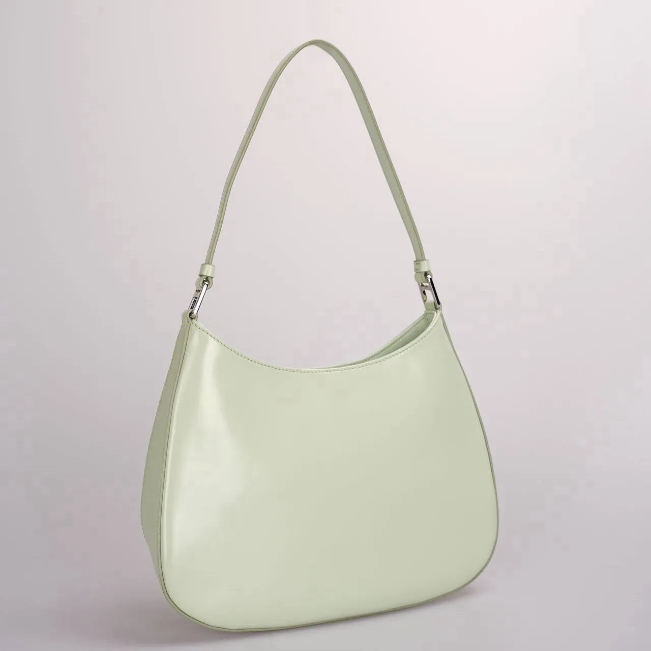 Prada Cleo Mint Green Smooth Leather Shoulder Bag