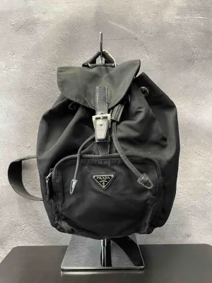 PRADA Nylon Backpack JZ32835900 Black - Vintage Designer Bag