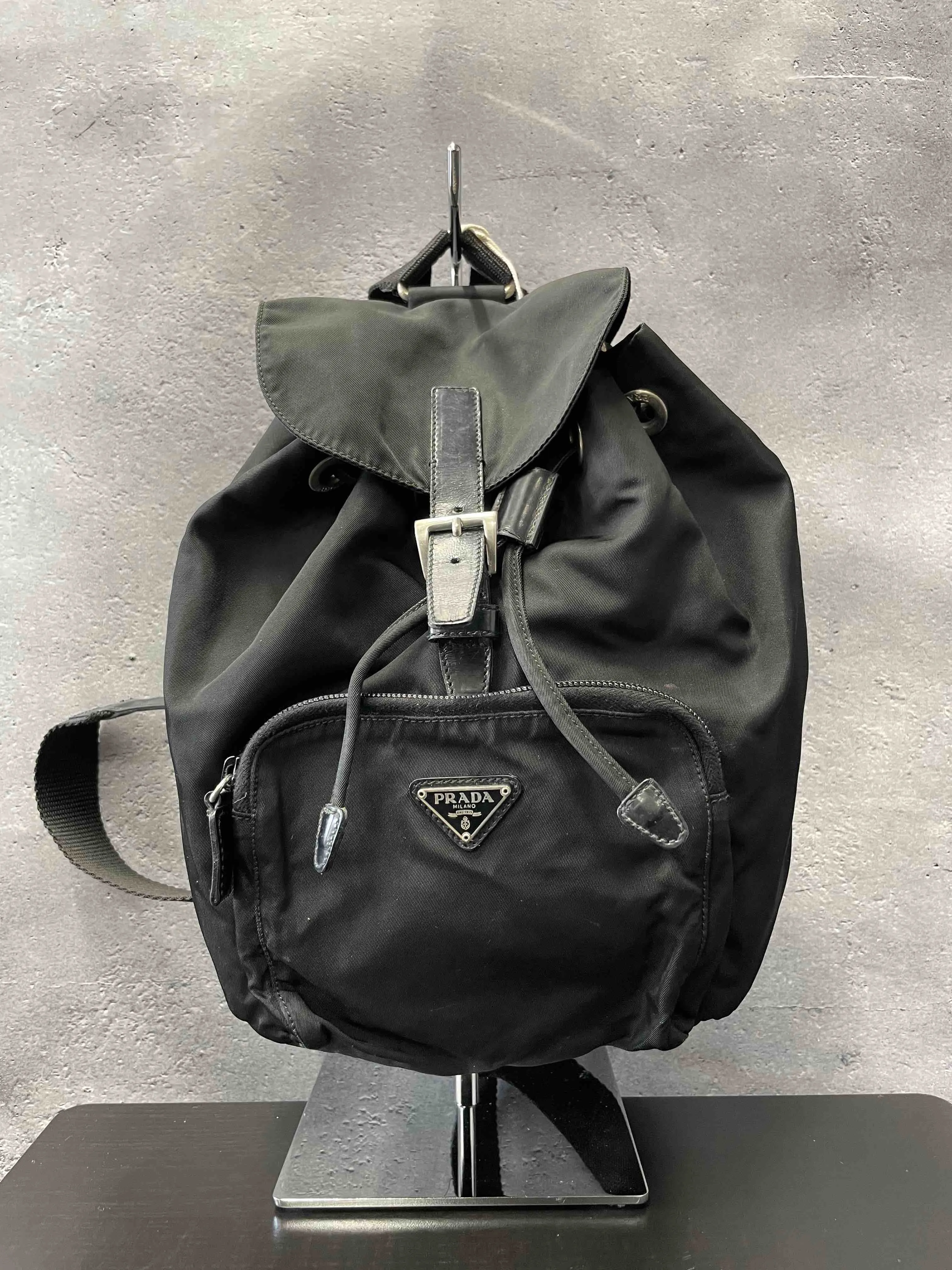 PRADA Nylon Backpack JZ32835900 Black - Vintage Designer Bag
