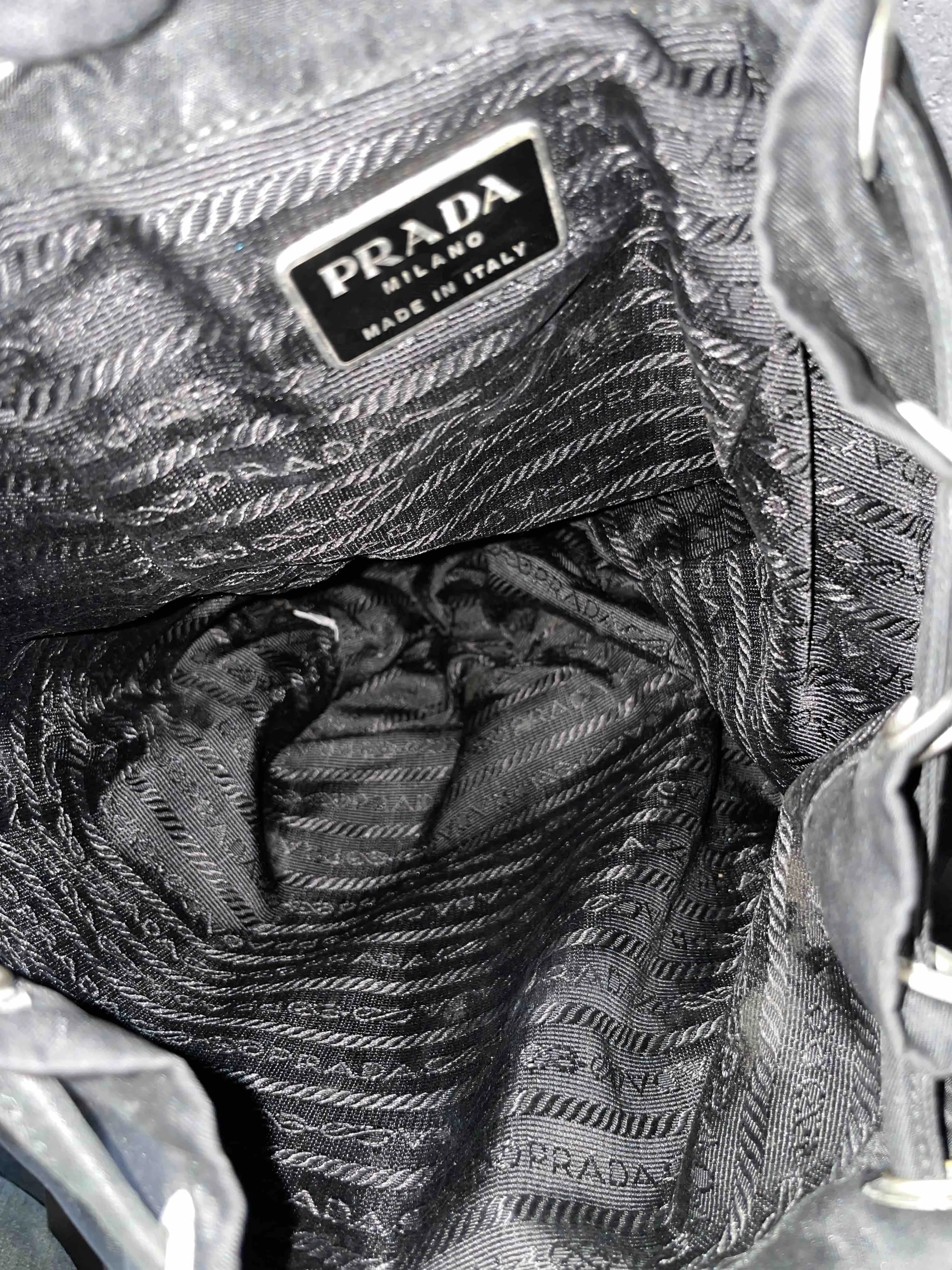 PRADA Nylon Backpack JZ32835900 Black - Vintage Designer Bag